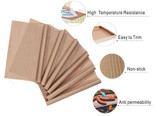 10PCS Reusable Heat Resistant BBQ Bakeware Mat