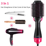 Blower Brush Hair Professional Hair Dryer Brush Salon Blow Dryer Hot Air Brush Hair Straightener Curler Comb One Step Hair Dryer