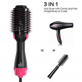 Blower Brush Hair Professional Hair Dryer Brush Salon Blow Dryer Hot Air Brush Hair Straightener Curler Comb One Step Hair Dryer
