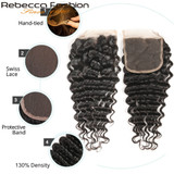 Fashion Brazilian Deep Wave Hair Bundles With Closure Remy Human Hair Weaves 3 Bundles Deep Wave With Closure Fashion Brazilian Deep Wave Hair Bundles With Closure Remy Human Hair Weaves 3 Bundles Deep Wave With Closure