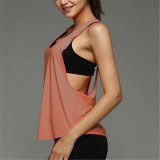 **TS Female Yoga Vest Sleeveless Backless Sport Shirt Women Running Gym Shirt Women Sport Jerseys Fitness Yoga Shirt Tank Top(no bra