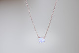 925 Sterling Silver Opal Necklace 925 Sterling Silver Opal Necklace