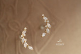 14K Gold Olive Branch Earrings