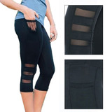 Women Calf-length High Waist Fitness Gym Yoga Legging Pants
