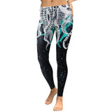 Women Galaxy Space Fitness Digital Print Octopus Slim Workout Plus Size Leggings