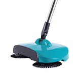 Hand Push Sweeping Machine Stainless Steel Magic Broom Dustpan Handle Household