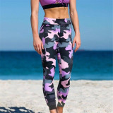 Gauze Pattern design Sporting  Jogging flexible Slender Leggings