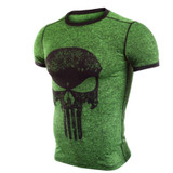 Punisher Running Shirt Men T-shirt Short Sleeve Compression Shirts Gym T Shirt Fitness Sport Shirt