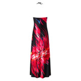 Summer Fall Boho Floral Women Elegant Plus Size Maxi Dress