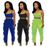 New suspender tassel suit spot cross-border an and American explosions casual suit