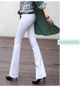 Mid Waist Denim Jeans for  Women