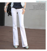 Mid Waist Denim Jeans for  Women