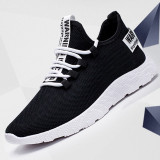 Men Sneakers Breathable Lace Up Mesh Shoes Fashion Casual