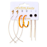 Set Of Tassel Pearl Women's Earrings