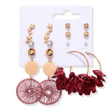 Set Of Tassel Pearl Women's Earrings