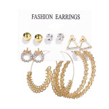 Set Acrylic Earrings For Women Bohemian Earrings Big Dangle Drop Earring