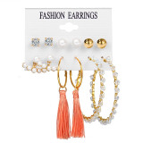 Set Acrylic Earrings For Women Bohemian Earrings Big Dangle Drop Earring
