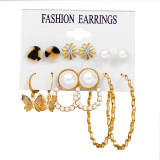 Set Acrylic Earrings For Women Bohemian Earrings Big Dangle Drop Earring
