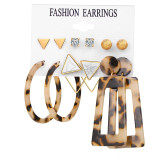 Set Acrylic Earrings For Women Bohemian Earrings Big Dangle Drop Earring