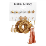 Set Acrylic Earrings For Women Bohemian Earrings Big Dangle Drop Earring