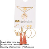 Set Acrylic Earrings For Women Bohemian Earrings Big Dangle Drop Earring