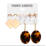 Set Acrylic Earrings For Women Bohemian Earrings Big Dangle Drop Earring