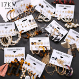 Set Acrylic Earrings For Women Bohemian Earrings Big Dangle Drop Earring