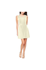 Robe patineuse sans manches crème Thea (Modèle D19)