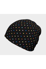 Bonnet à pois colorés