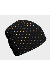 Bonnet à pois colorés