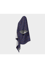 Kimono drapé à pois colorés
