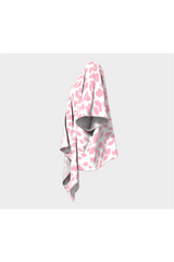 Kimono drapé à imprimé léopard rose