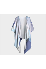 Kimono drapé en film pastel
