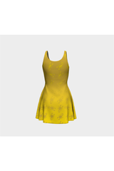 Robe évasée scorpion dorée