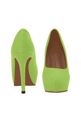 Talons hauts pour femmes vert citron