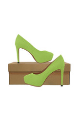 Talons hauts pour femmes vert citron