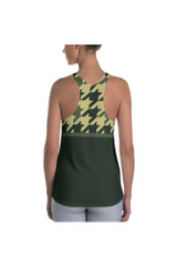 Débardeur à dos nageur Woodland Camouflage Houndstooth pour femme