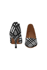 Plaid Planner Escarpins à talons bas à bout pointu pour femmes