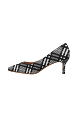 Plaid Planner Escarpins à talons bas à bout pointu pour femmes