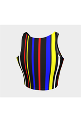 Haut athlétique rayé multicolore