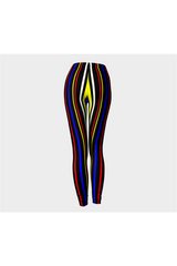 Legging rayé multicolore