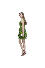Pandas cachés Sprouting Bamboo Thea Robe patineuse sans manches