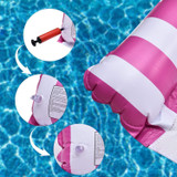 Premium Swimming Pool Float Hammock, Multi-Purpose Inflatable Hammock, Water Hammock Lounge(red, blue, orange)