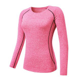 Women Long Sleeve Workout Fitness Yoga Running T Shirt Quick Dry Sports Top