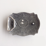 Western Zinc alloy Leather Belt Buckle Initial Letter J shape Pattern