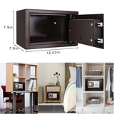 TIGERKING Personal Safe Security Digital Lock Box Key Combination Code Safe Box Steel Money Box Electronic Small Safes for Home, Office, Hotel