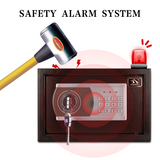 TIGERKING Personal Safe Security Digital Lock Box Key Combination Code Safe Box Steel Money Box Electronic Small Safes for Home, Office, Hotel