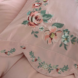 High Quality Luxury Embroidery 100S Satin Egyptian Cotton Bedding Set
