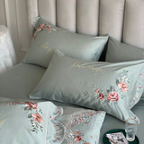 High Quality Luxury Embroidery 100S Satin Egyptian Cotton Bedding Set