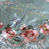 High Quality Luxury Embroidery 100S Satin Egyptian Cotton Bedding Set